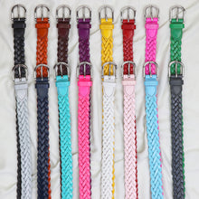 Load image into Gallery viewer, Falari Women&#39;s Leather Braided Belt 6007